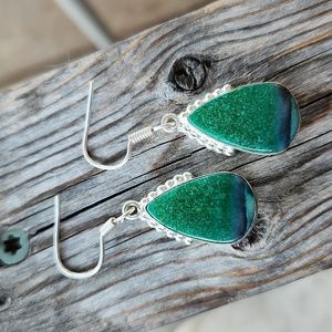 Chrysocolla Malachite Earrings